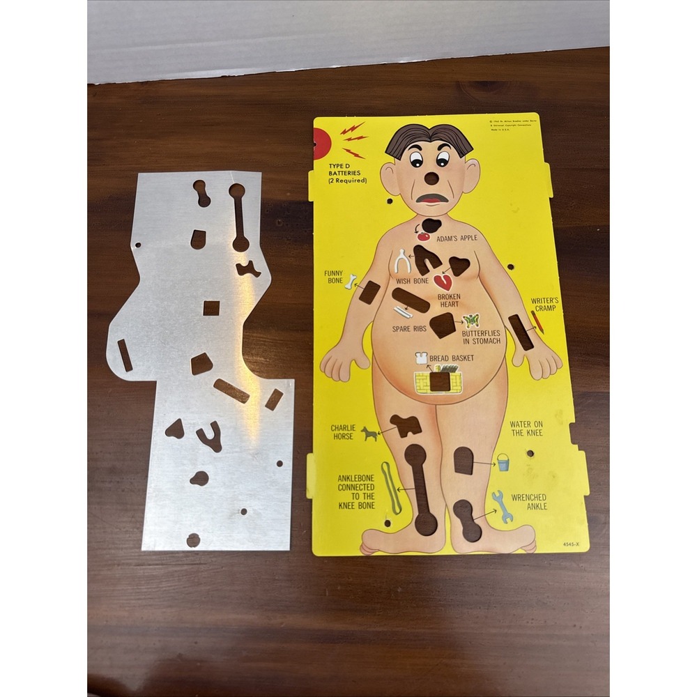 Vintage Milton Bradley's Operation Game Parts